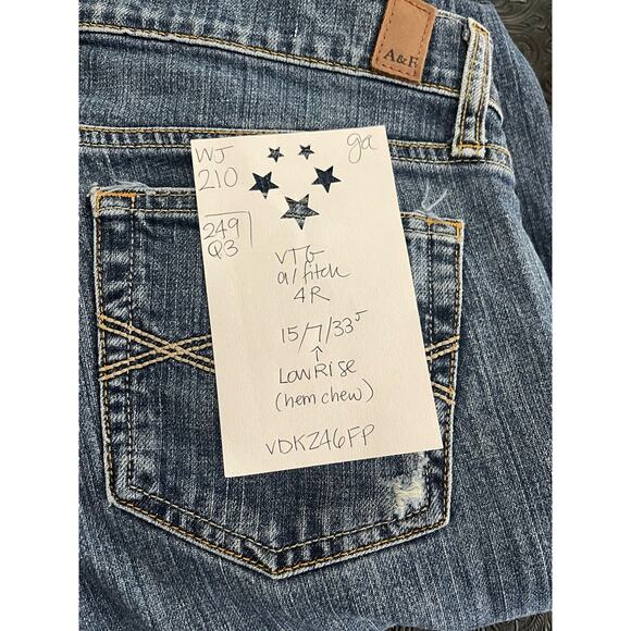 Vintage Abercrombie & Fitch Jeans Women's 4R Low Rise Bootcut - Picture 3 of 9